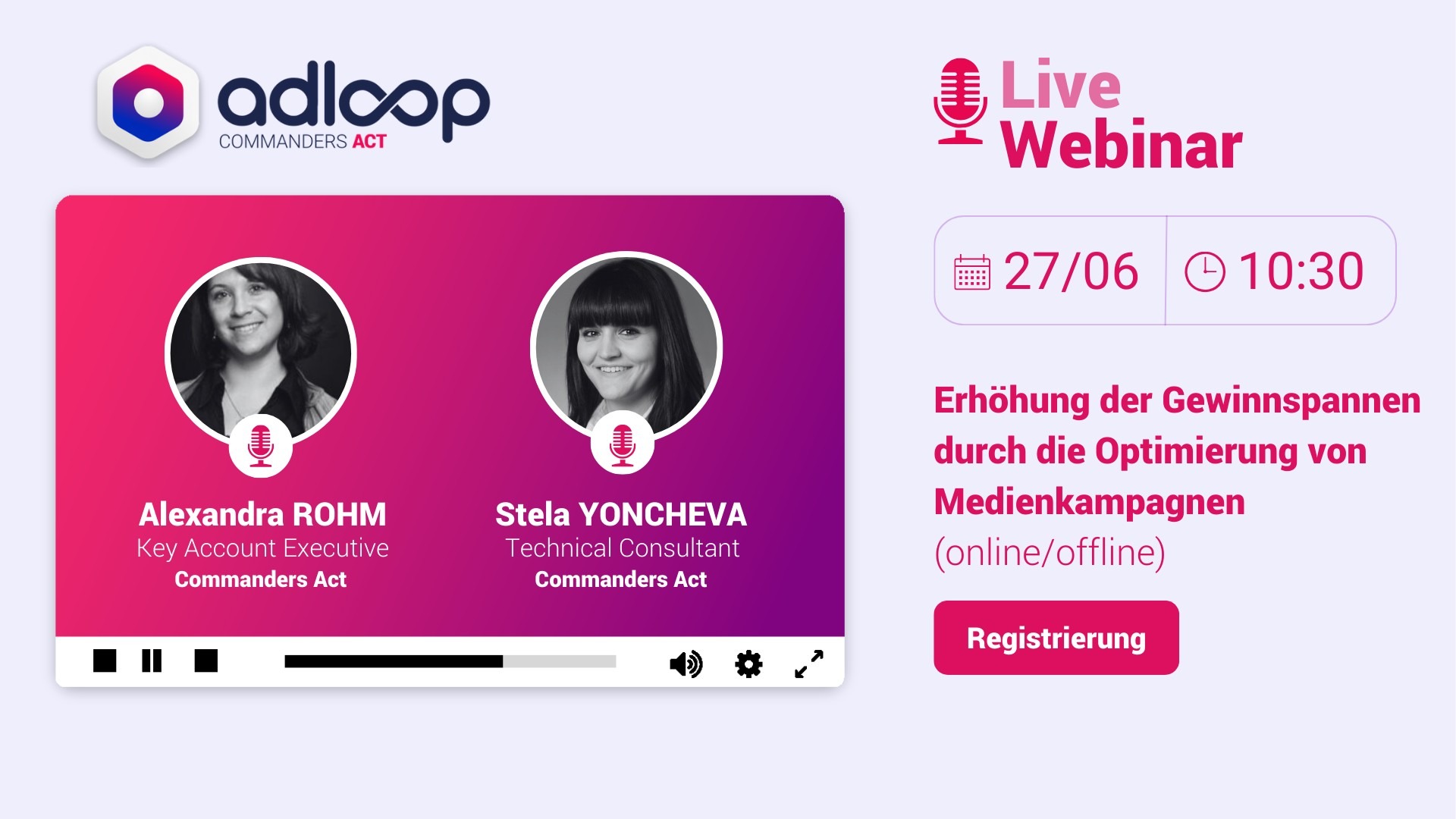 adloop optimierung von medienkampagnen webinar wit Alex & Stela