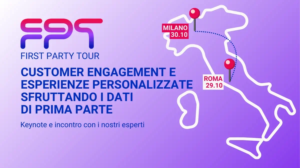 registrarsi al first party tour italia cdp customer engagement e sperienze personalizzate