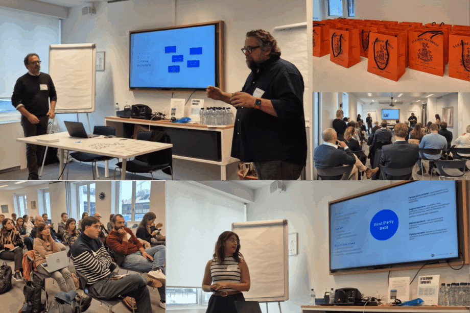 People Attending First Party Tour Data Event In Milan