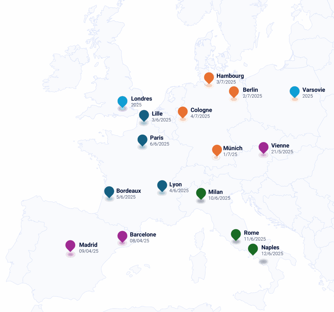 Europe Map Fr 052025 First Party Tour